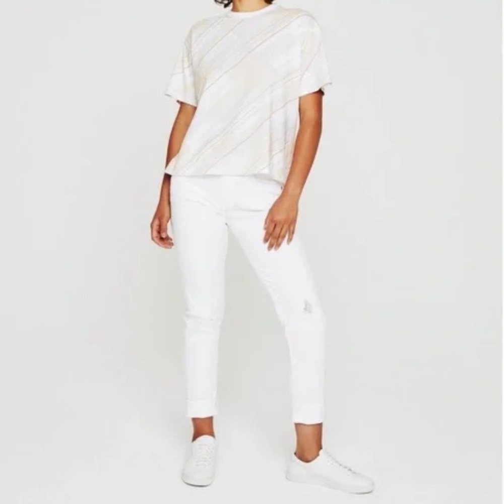 NWT AG White Ex-Boyfriend Slouchy Slim Jean - size 29